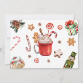 Oh WhatおもしろいChristmas Winter First photo 招待状 (裏面)