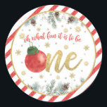 Oh WhatおもしろいIt to Be One - Christmas – ステッカー<br><div class="desc">クリスマスの誕生日パーティーを祝う完璧なアイテム！</div>