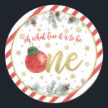 Oh WhatおもしろいIt to Be One - Christmas – ステッカー<br><div class="desc">クリスマスの誕生日パーティーを祝う完璧なアイテム！</div>
