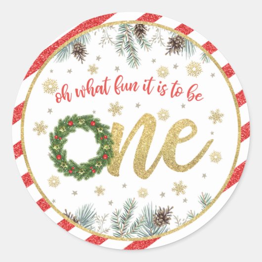 Oh WhatおもしろいIt to Be One - Christmas (WR) ラウンドシール (正面)