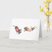 Oh what a circus! buffalo trapeze artists card カード (黄色い花)