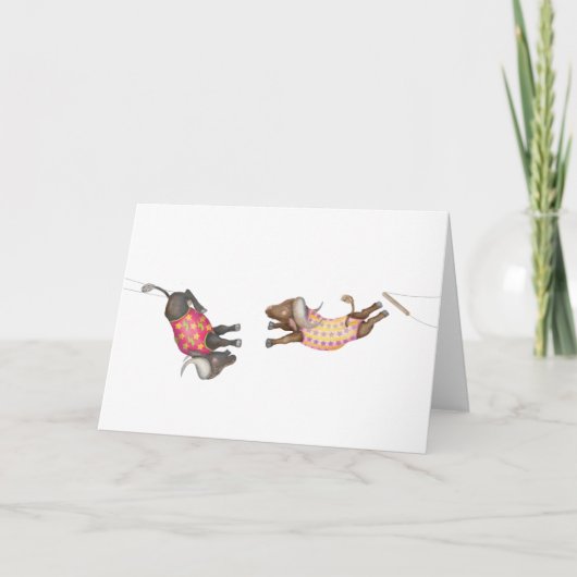 Oh what a circus! buffalo trapeze artists card カード (正面)