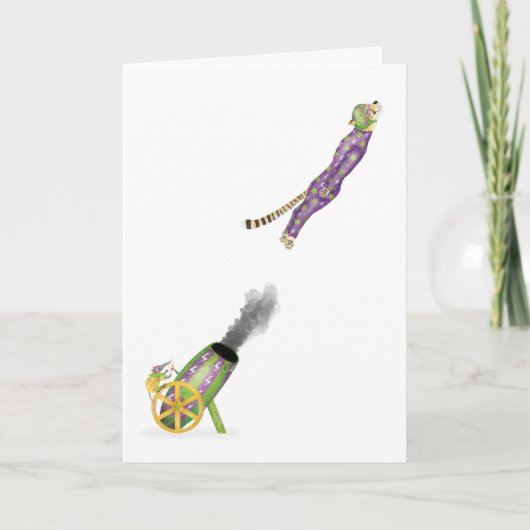 Oh what a circus! flying cheetah card カード (正面)