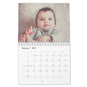 Oh What A Yearミニマルモダンリスト12写真コラージュ カレンダー (2月 2027)