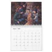 Oh What A Yearミニマルモダンリスト12写真コラージュ カレンダー (3月 2027)