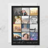 Oh What A Year In Review 12ミニマル Photo Collage シーズンカード (正面)