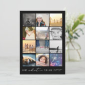 Oh What A Year In Review 12ミニマル Photo Collage シーズンカード (スタンド正面)