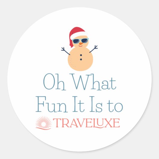 Oh What Fun ラウンドシール (正面)