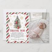 Oh What Fun Birthday Thank You Photo Card 招待状 (正面)