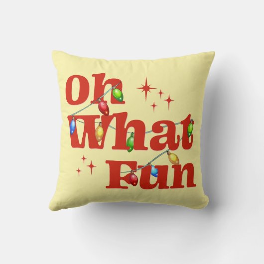Oh What Fun Christmas  クッション (裏面)