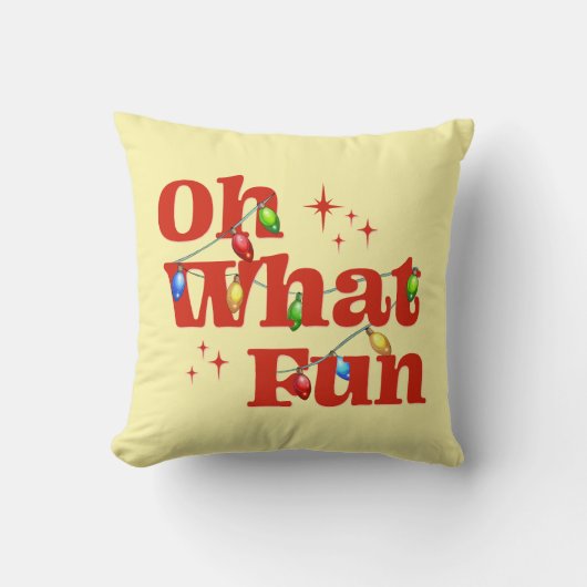 Oh What Fun Christmas  クッション (正面)