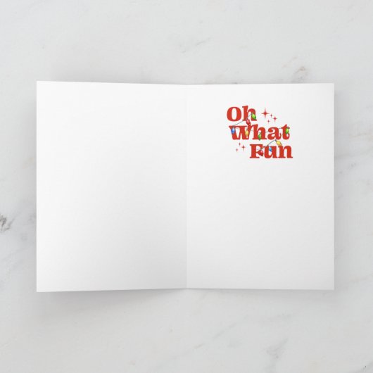 Oh What Fun Christmas シーズンカード (内部)