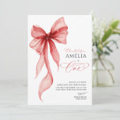 Oh What Fun Christmas 1st Birthday Party Girl 招待状 (スタンド正面)