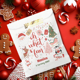 Oh what fun christmas birthday フェイバーバッグ