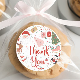 Oh what fun christmas birthday ラウンドシール