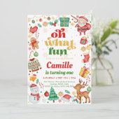 Oh What Fun Christmas Birthday 招待状 (スタンド正面)