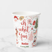 Oh what fun christmas birthday 紙コップ (裏面)