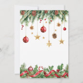 Oh What Fun Christmas Birthday Invitation 招待状 (裏面)