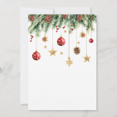 Oh What Fun Christmas Birthday Invitation 招待状 (裏面)