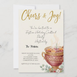 Oh What Fun Christmas Cocktail Party Invitation 招待状