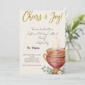 Oh What Fun Christmas Cocktail Party Invitation 招待状 (スタンド正面)