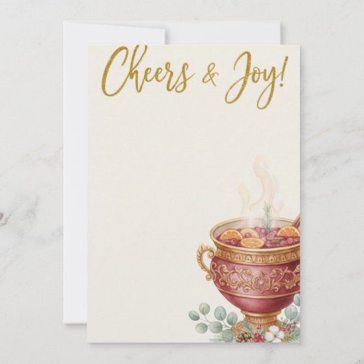 Oh What Fun Christmas Cocktail Party Invitation 招待状 (裏面)