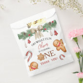 Oh What Fun Christmas Cookies 1st Birthday フェイバーバッグ (封をした状態)