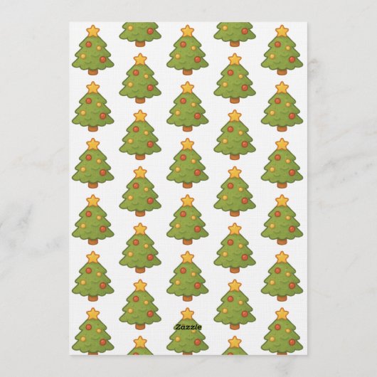 Oh what fun christmas kids birthday 招待状 (裏面)