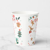 Oh What Fun Christmas Party Girl 1st Birthday  紙コップ (右)