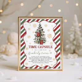 Oh What Fun Christmas Time Capsule Sign 台座サイン