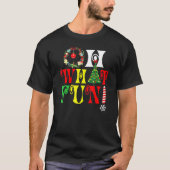Oh What Fun Christmas Tree Santa Hat Xmas Men Wome Tシャツ (正面)