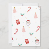 Oh What Fun Cute Kids Christmas Party Invitations 招待状 (裏面)