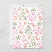 Oh What Fun Doodle Christmas Party 招待状 (裏面)