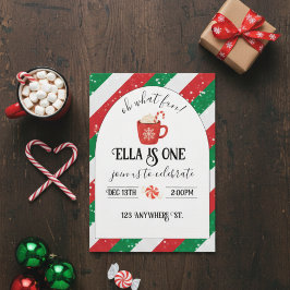 oh what fun! first birthday invitation 招待状