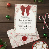 oh what fun! first birthday invitation 招待状