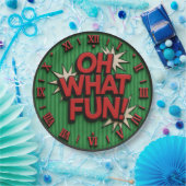 Oh What Fun Funny Christmas ペーパープレート (パーティー)