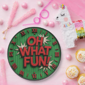 Oh What Fun Funny Christmas ペーパープレート (パーティー)
