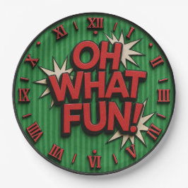 Oh What Fun Funny Christmas ペーパープレート