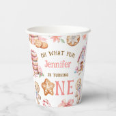 Oh What Fun Gingerbread 1st Birthday 紙コップ (裏面)
