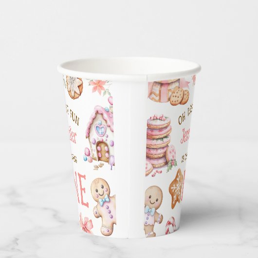 Oh What Fun Gingerbread 1st Birthday 紙コップ (右)