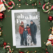 Oh What Fun Holiday Photo シーズンカード