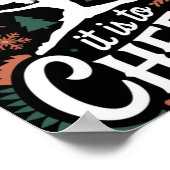 Oh What Fun It Is To Cheer Ugly Cheerleading Xmas  ポスター (角)