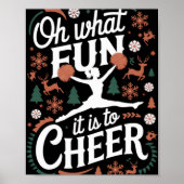 Oh What Fun It Is To Cheer Ugly Cheerleading Xmas  ポスター (正面)