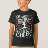 Oh What Fun It Is To Cheer Ugly Cheerleading Xmas  Tシャツ (正面)