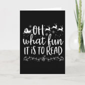 Oh What Fun It Is To Read Librarian Christmas Book カード (正面)