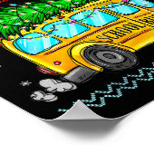 Oh What Fun It Is To Ride Funny Christmas School B ポスター (角)