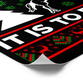 Oh What Fun It Is To Ride Horse Ugly Christmas Bab ポスター (角)