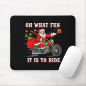 Oh What Fun It Is To Ride Motorcycle Biker Funny S マウスパッド (マウス)