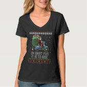 Oh What Fun It Is To Ride Santa Riding Motorcycle  Tシャツ (正面)