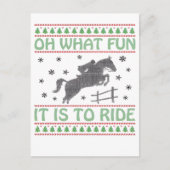 Oh What Fun It Is to Ride Ugly Christmas Horse 案内ポストカード (正面)